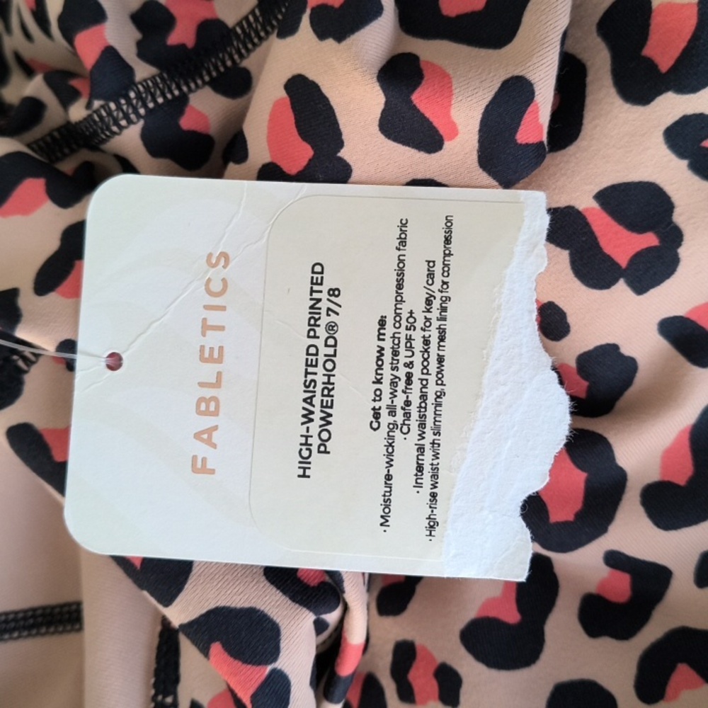 Fabletics Leopard Print Exercise Pants - Picture 3 of 5